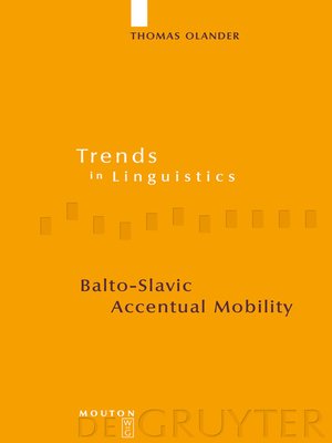 cover image of Balto-Slavic Accentual Mobility